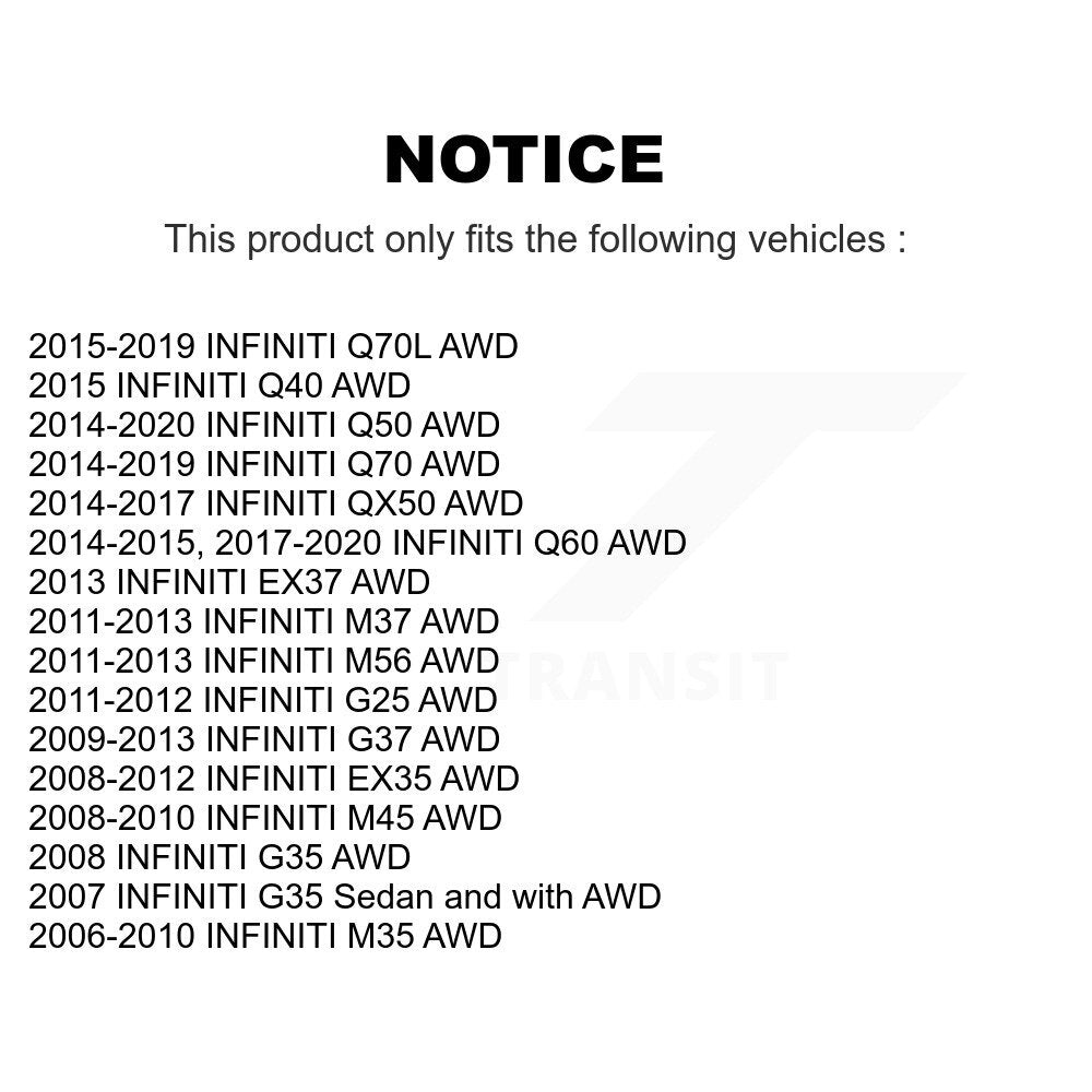 Wheel Bearing & Tie Rod End Front Kit For INFINITI Q50 G37 QX50 EX35 G35 Q60 M35