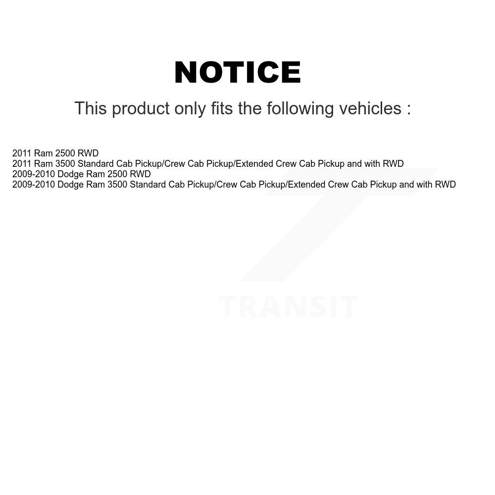 Hub Bearing Assembly And Link Front Kit For Dodge Ram 2500 3500