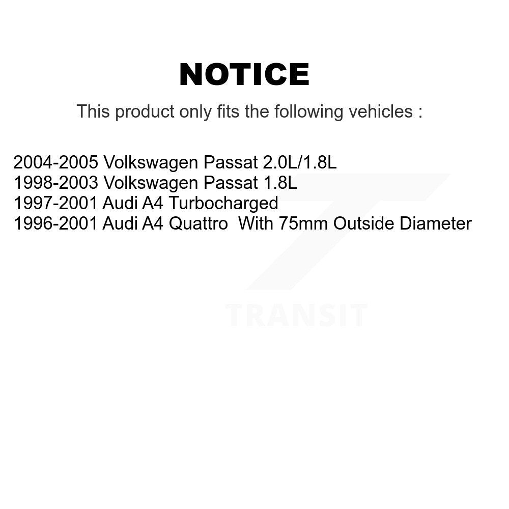 Wheel Bearing And Link Front Kit For Volkswagen Passat Audi A4 Quattro