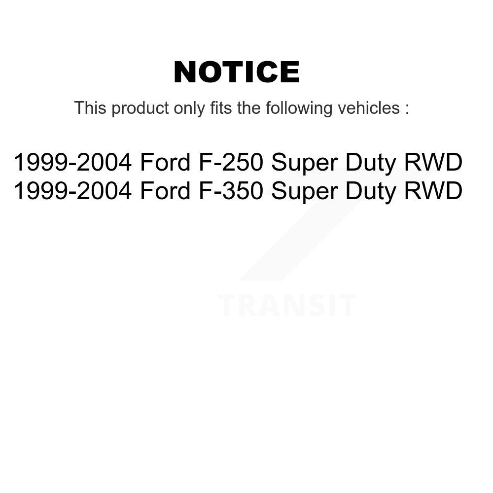 Wheel Bearing And Tie Rod End Front Kit For Ford F-350 Super Duty F-250 RWD