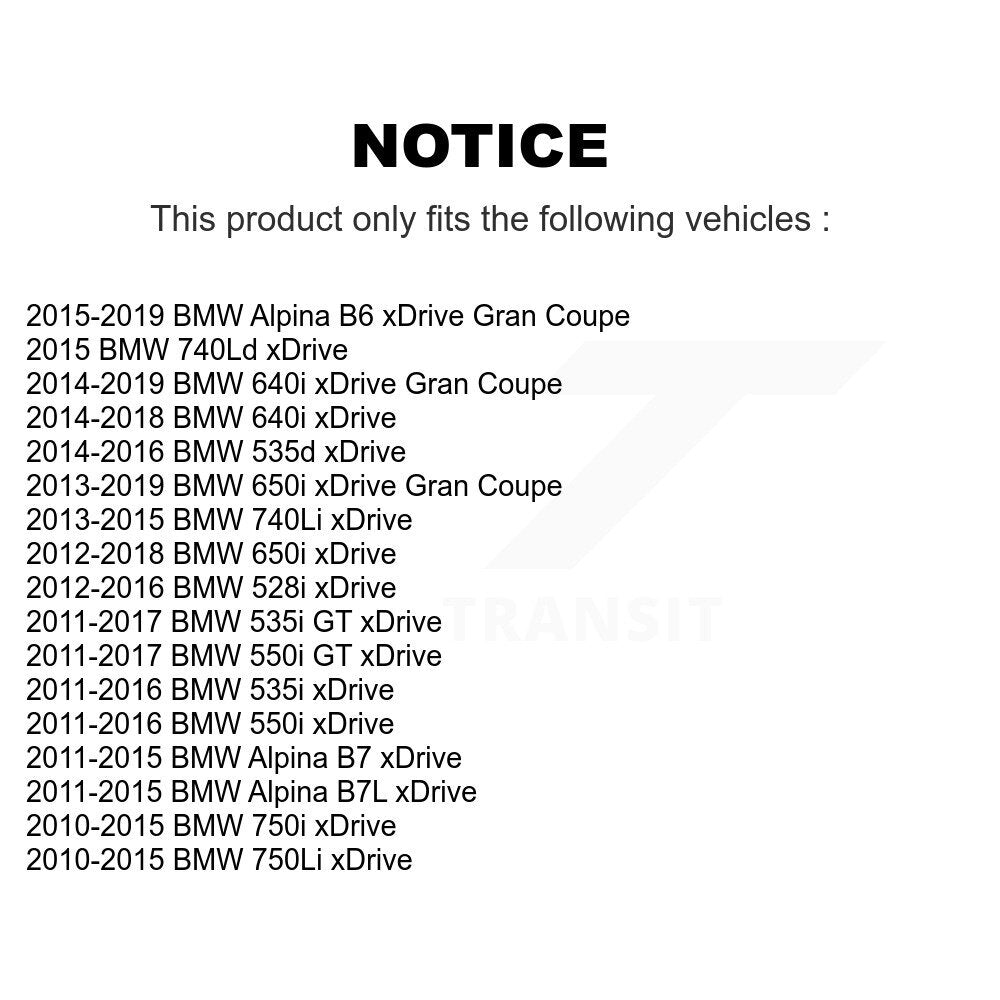 Hub Bearing Assembly Link Front Kit For BMW 535i xDrive 528i 750i 550i 535d 650i