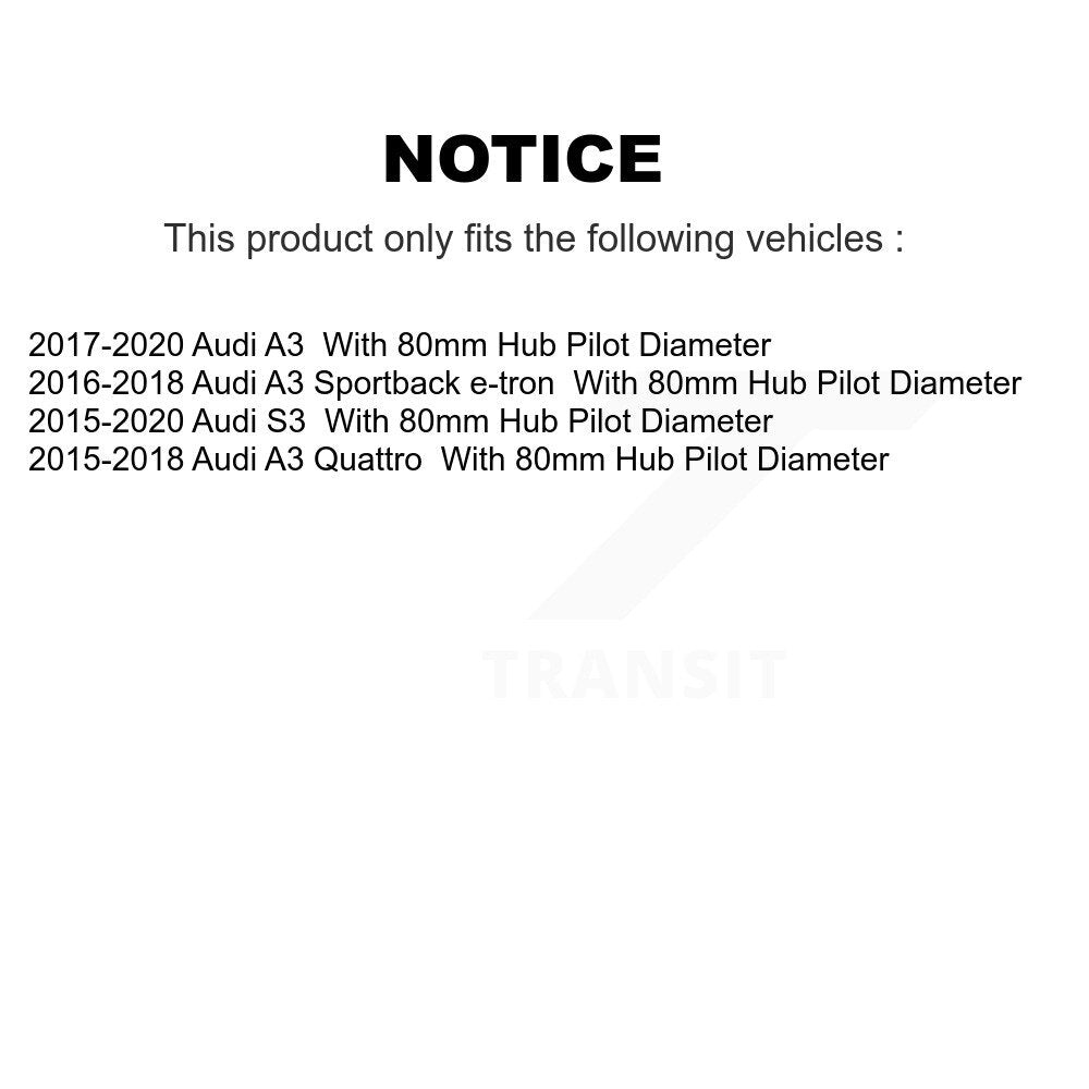 Bearing Lower Ball Joint & Link Front Right Kit For Audi A3 Quattro S3 Sportback