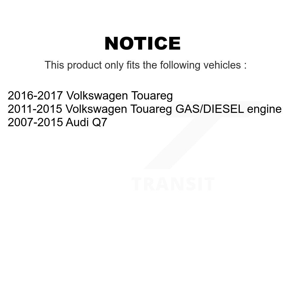 Bearing Lower Control Arm & Link Front Right Kit For Volkswagen Touareg Audi Q7