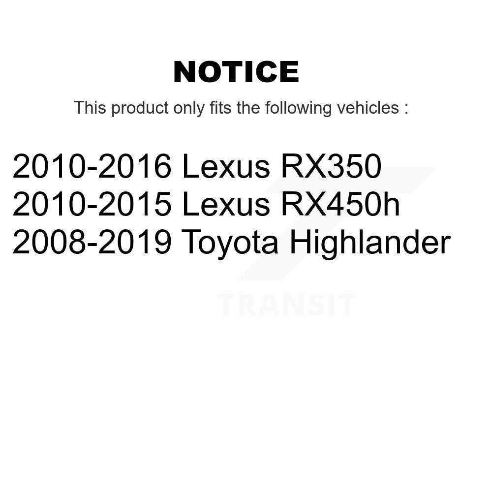 Bearing Lower Ball Joint & Link Front Left Kit For Toyota Highlander Lexus RX350