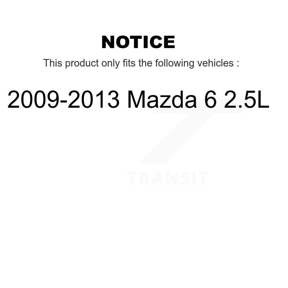 Bearing Lower Control Arm Outer Tie Rod & Link Front Right Kit For Mazda 6 2.5L