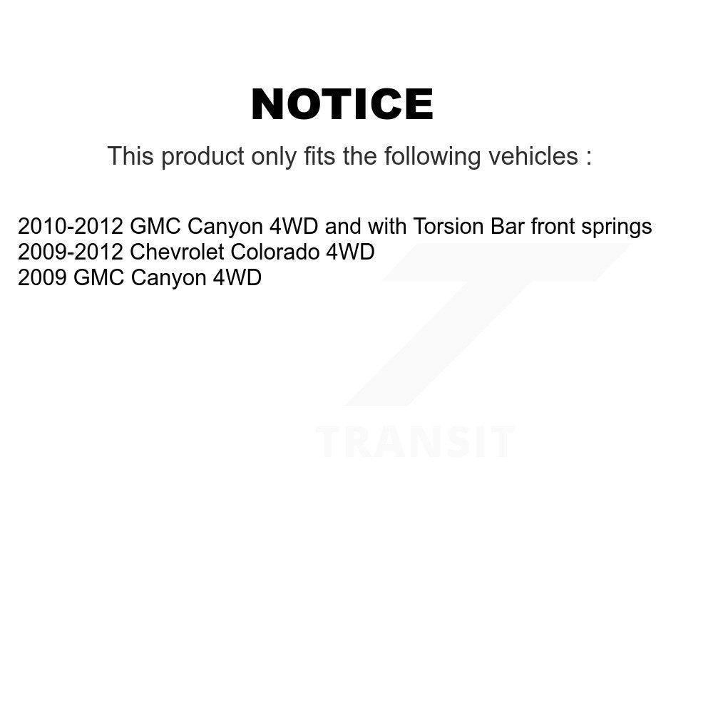 Bearing Upper Lower Ball Joint & Link Front Left Kit For Chevrolet Colorado GMC