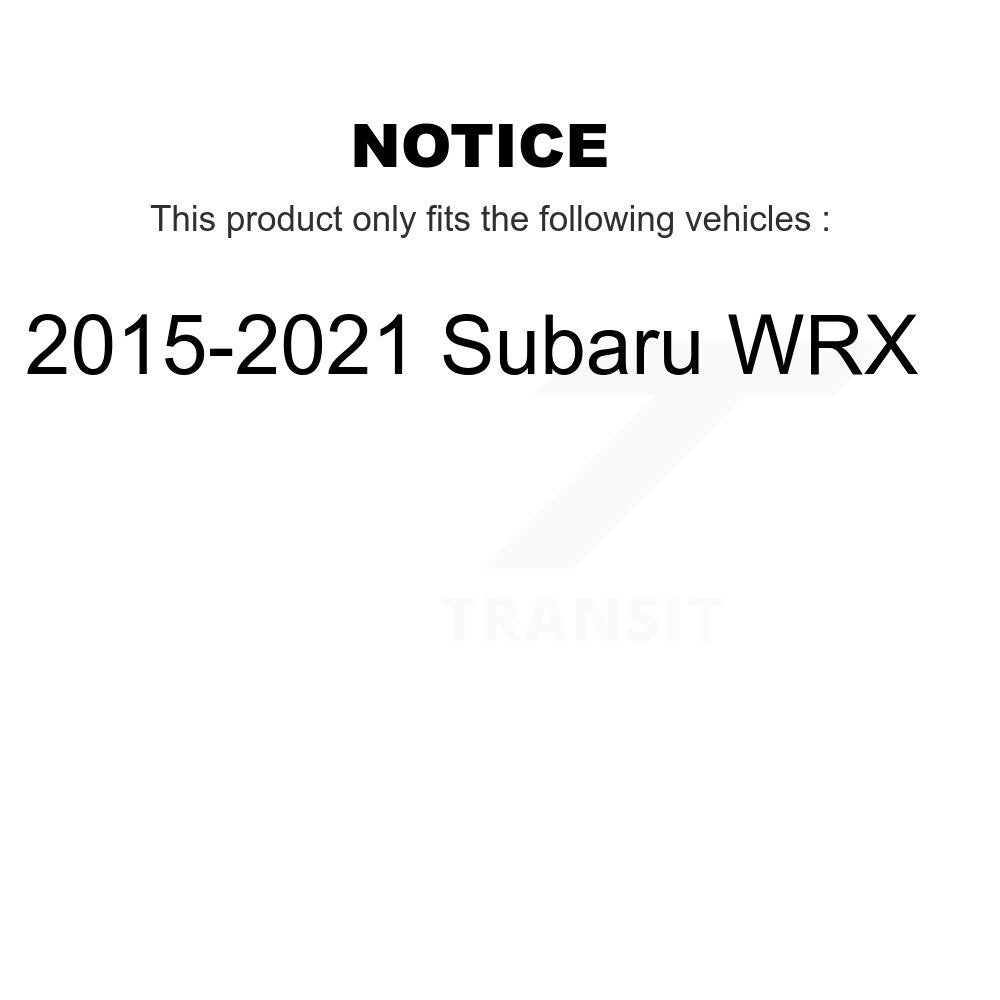 Bearing Lower Ball Joint Tie Rod & Link Front Kit (5Pc) For 2015-2021 Subaru WRX