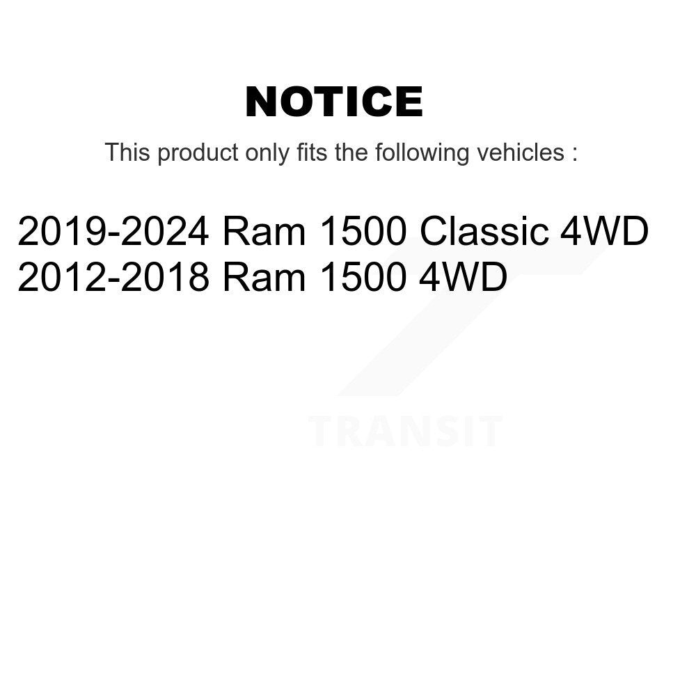 Bearing Assembly Upper Lower Ball Joint Sway Bar Link Front Kit For Ram 1500 4WD