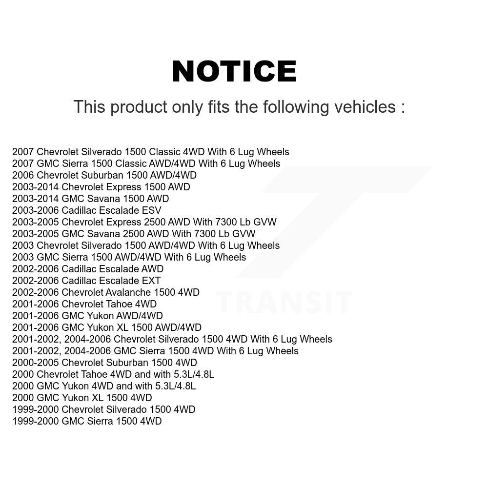 Bearing Lower Control Arm Upper Ball Joint Link Front Left Kit For Chevrolet GMC