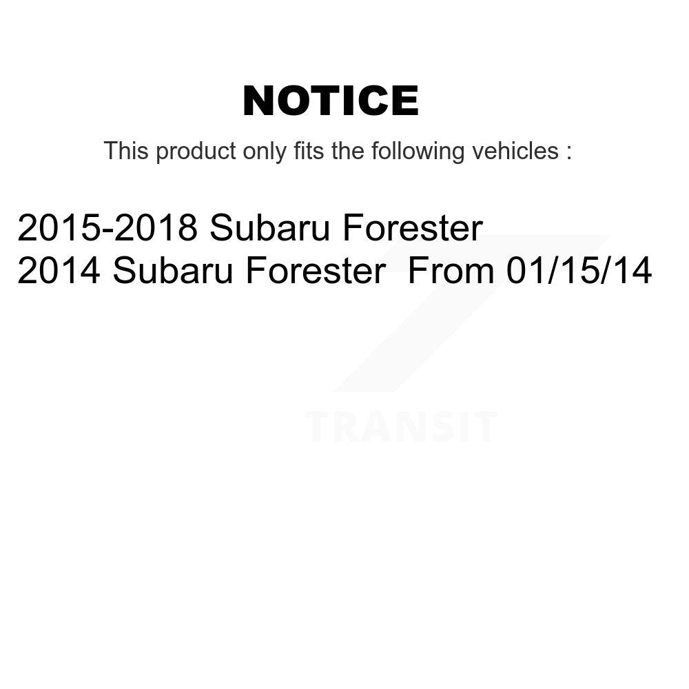 Bearing Lower Control Arm Tie Rod Link Front Right Kit (5Pc) For Subaru Forester