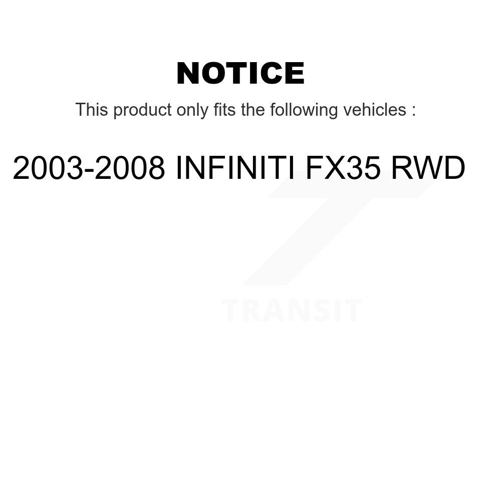 Bearing Lower Control Arm Tie Rod & Link Front Right Kit (5Pc) For INFINITI FX35