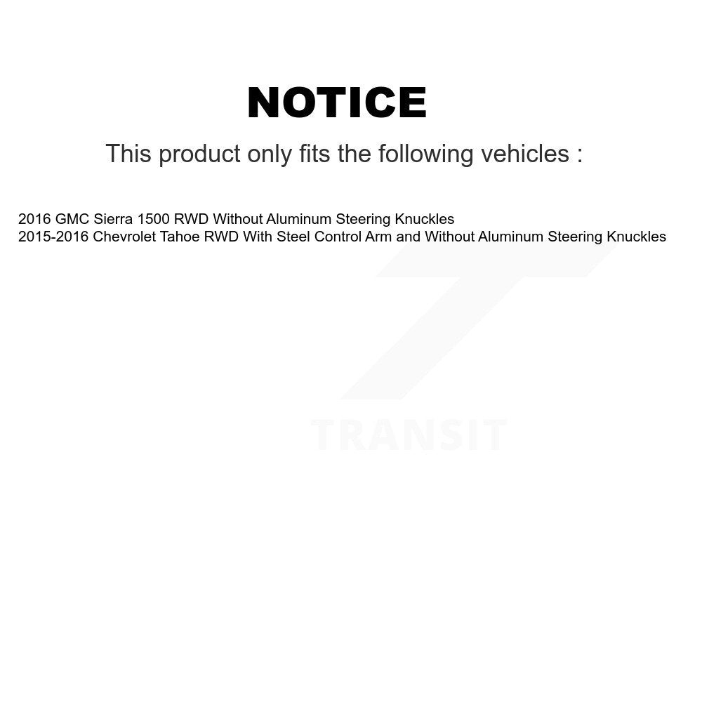 Bearing Upper Control Arm Lower Ball Joint Tie Rod Link Front Right Kit For GMC