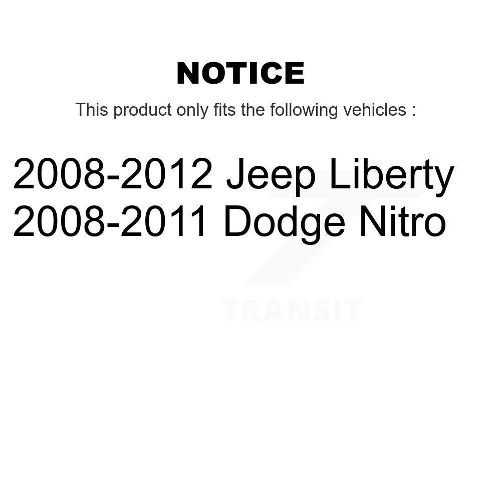 Bearing Upper Arm Lower Ball Joint Tie Rod & Link Front Right Kit (6Pc) For Jeep