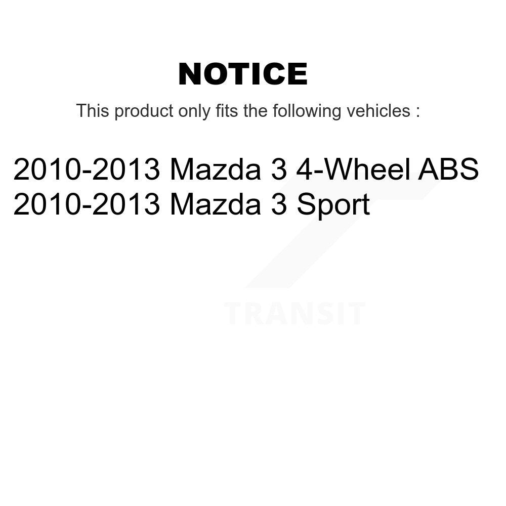 Bearing Lower Ball Joint Outer Tie Rod & Link Front Kit (8Pc) For Mazda 3 Sport