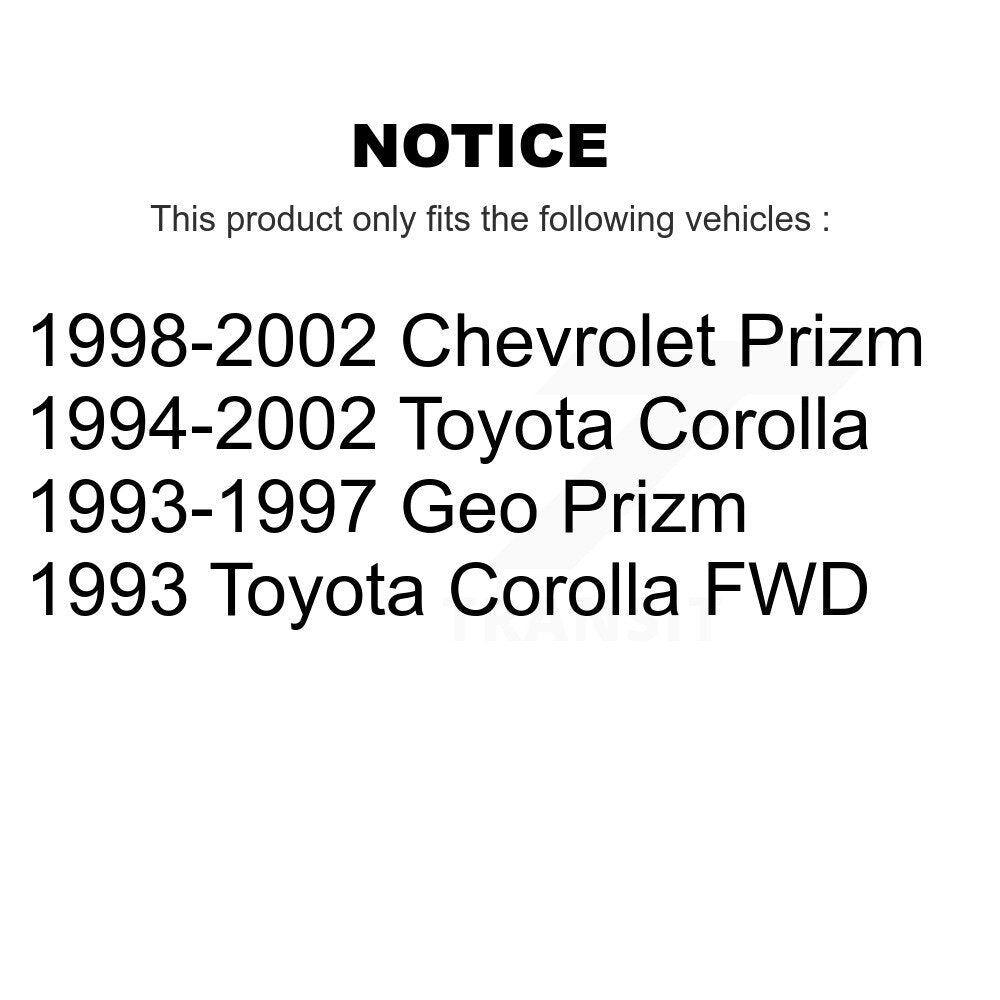 Bearing Lower Ball Joint Outer Tie Rod & Link Front Kit For Toyota Corolla Prizm