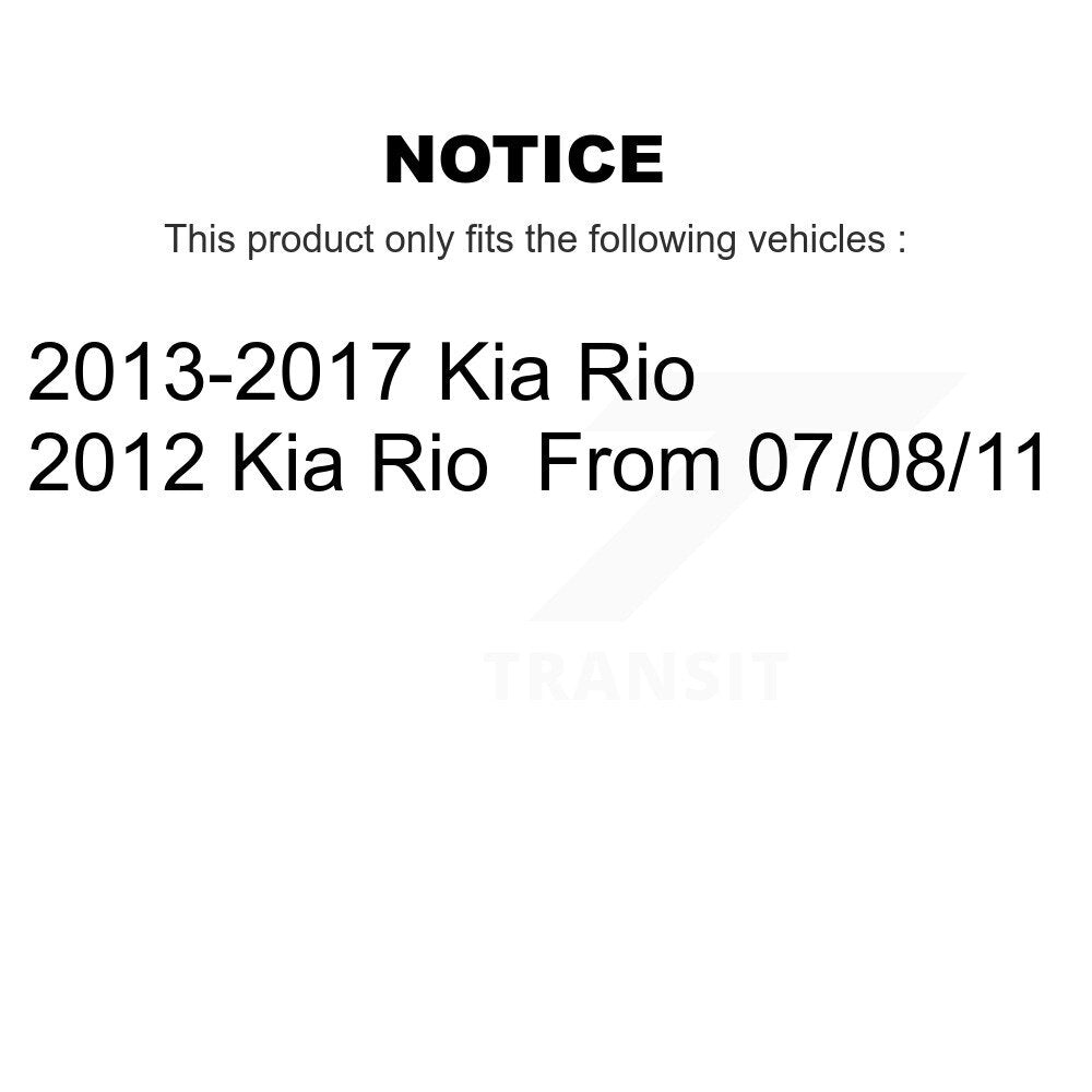 Bearing Lower Control Arm with BJ Outer Tie Rod Link Front Kit (8Pc) For Kia Rio
