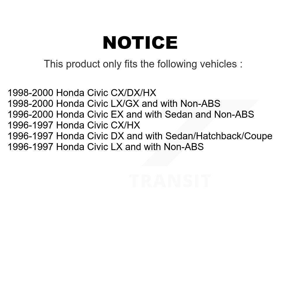 Bearing Lower Ball Joint Upper Control Arm Link Front Kit (8Pc) For Honda Civic
