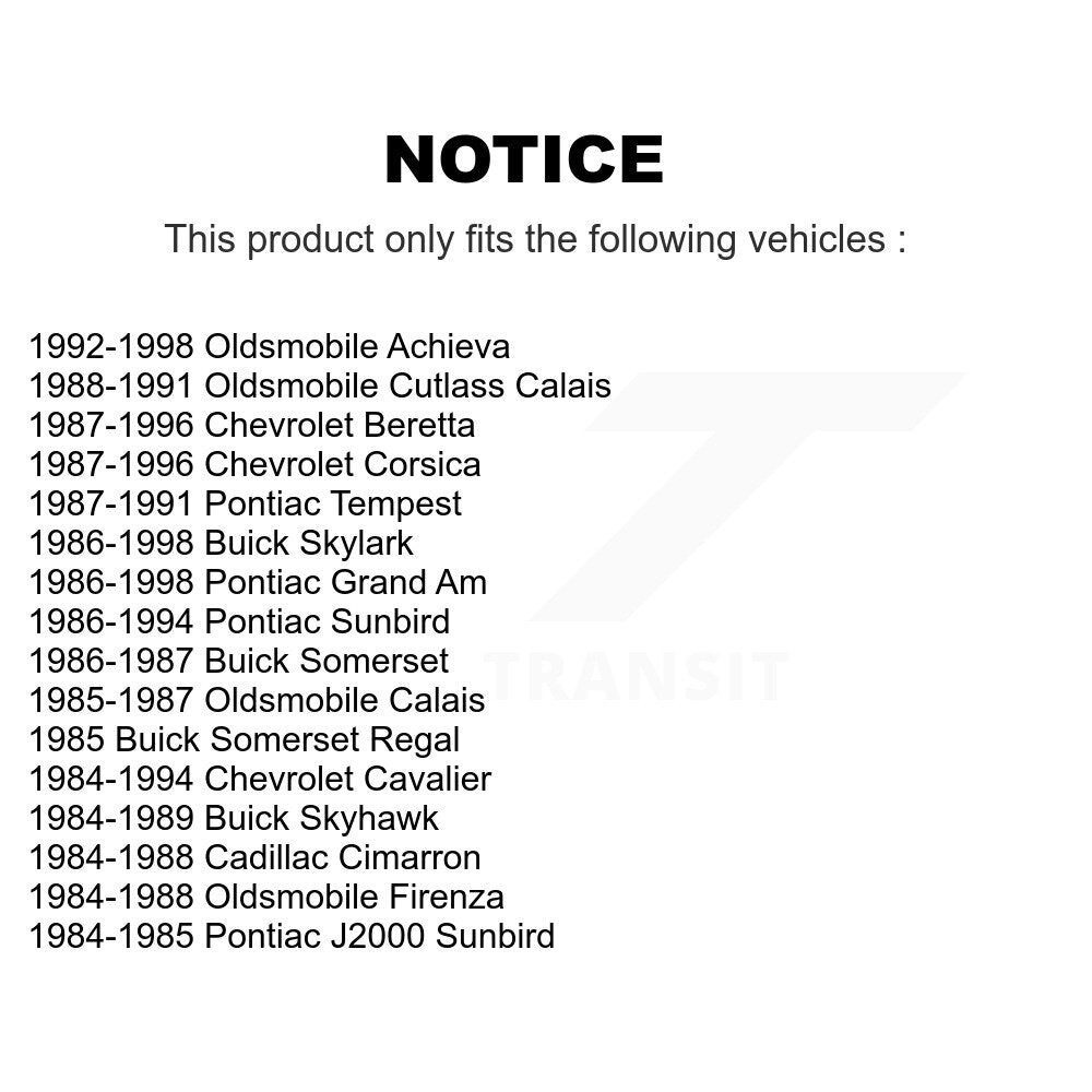 Bearing Lower Ball Joint Link Front Kit For Chevrolet Pontiac Cavalier Grand Am