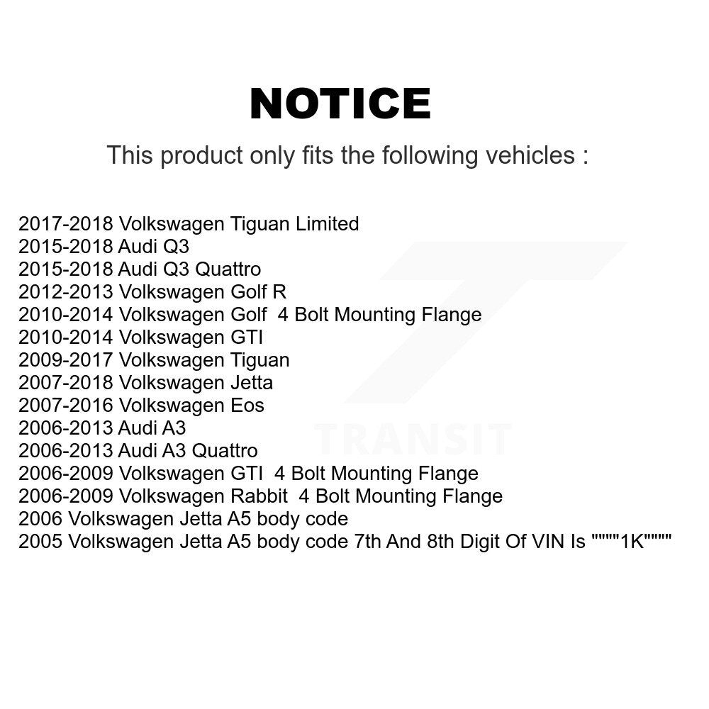 Bearing Lower Ball Joint Outer Inner Tie Rod Link Front Kit (10Pc) For Jetta GTI