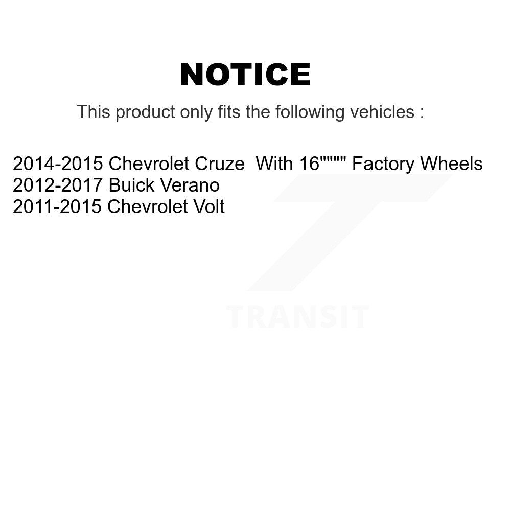 Bearing Lower Control Arm & Link Front Kit For Chevrolet Cruze Buick Verano Volt