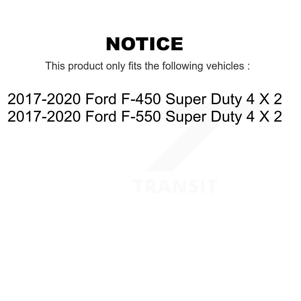 Hub Bearing Assembly And Link Front Kit For Ford F-450 Super Duty F-550 4 X 2