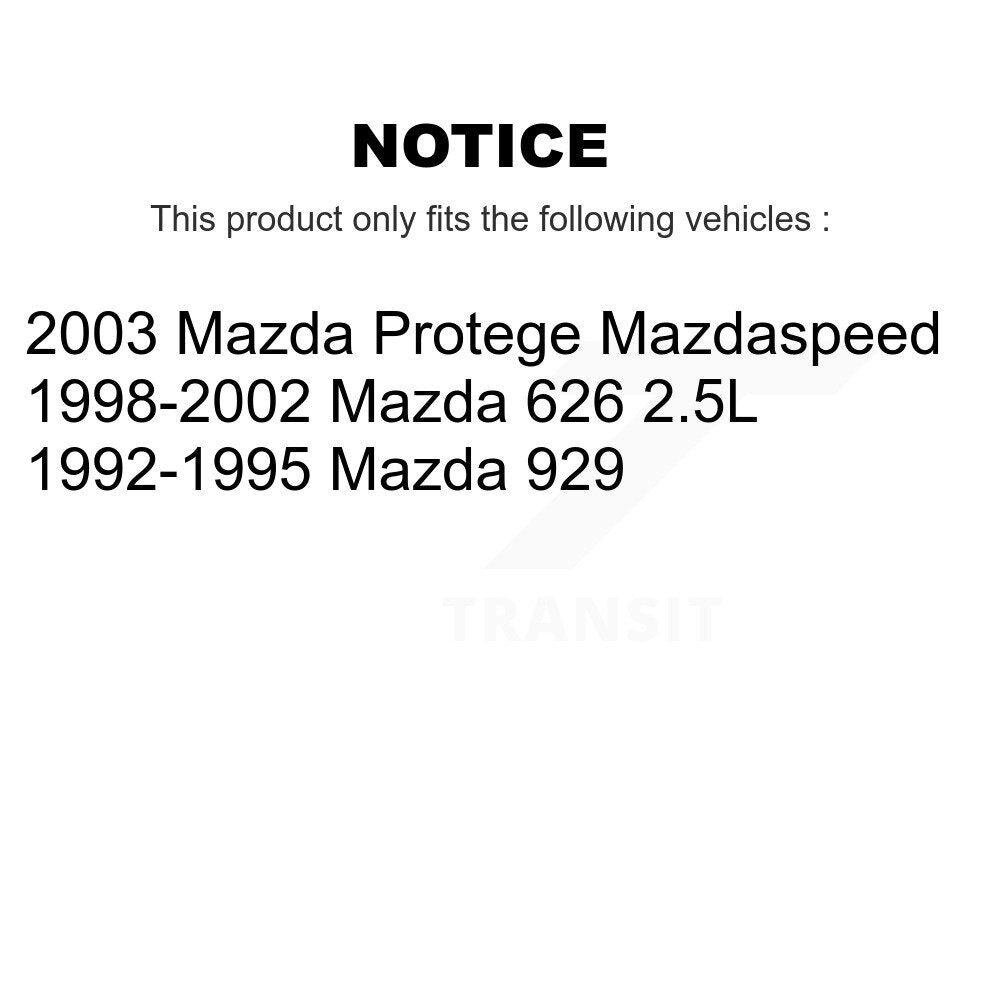 Disc Brake Rotors Front Pair For Mazda Protege 626 929