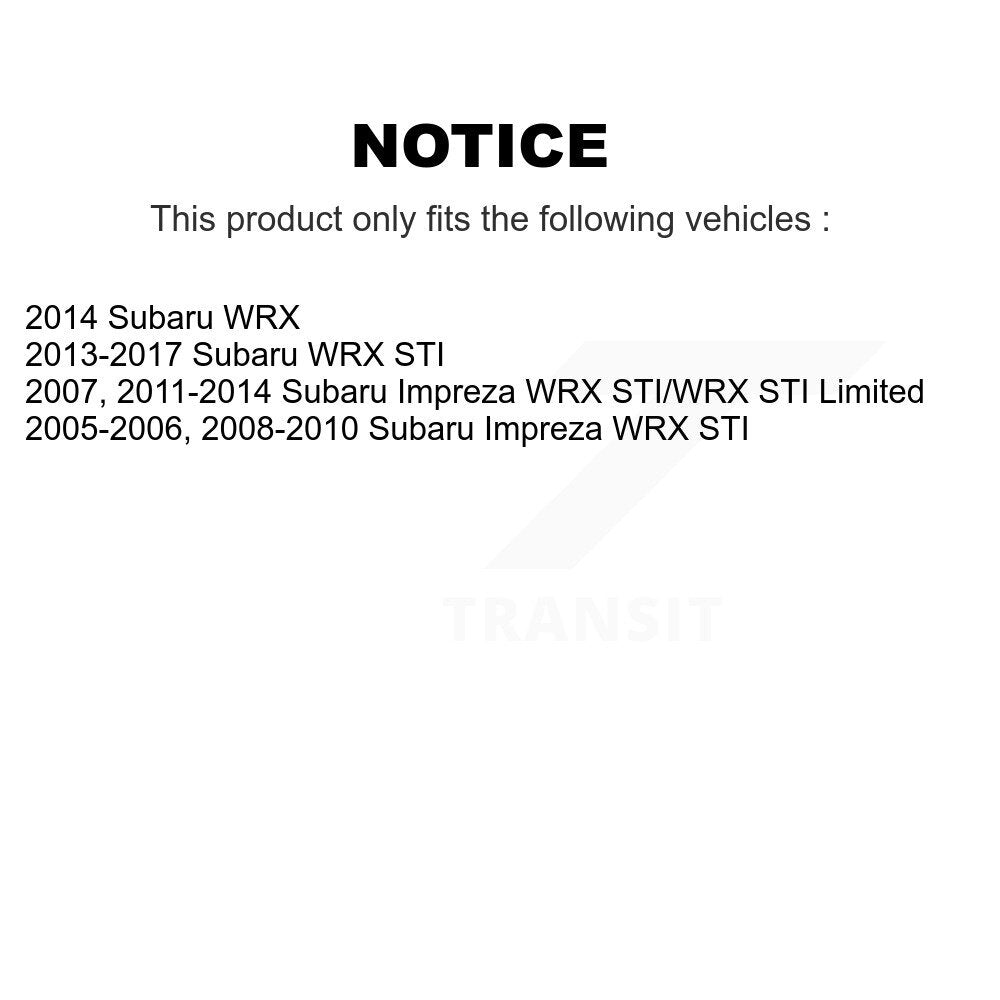 Disc Brake Rotors Front Pair For Subaru Impreza WRX STI