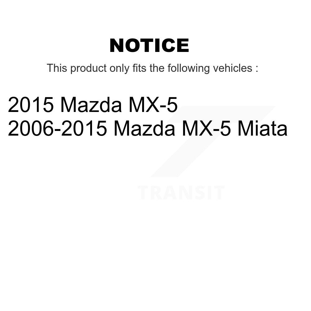 Disc Brake Rotors Front Pair For Mazda MX-5 Miata