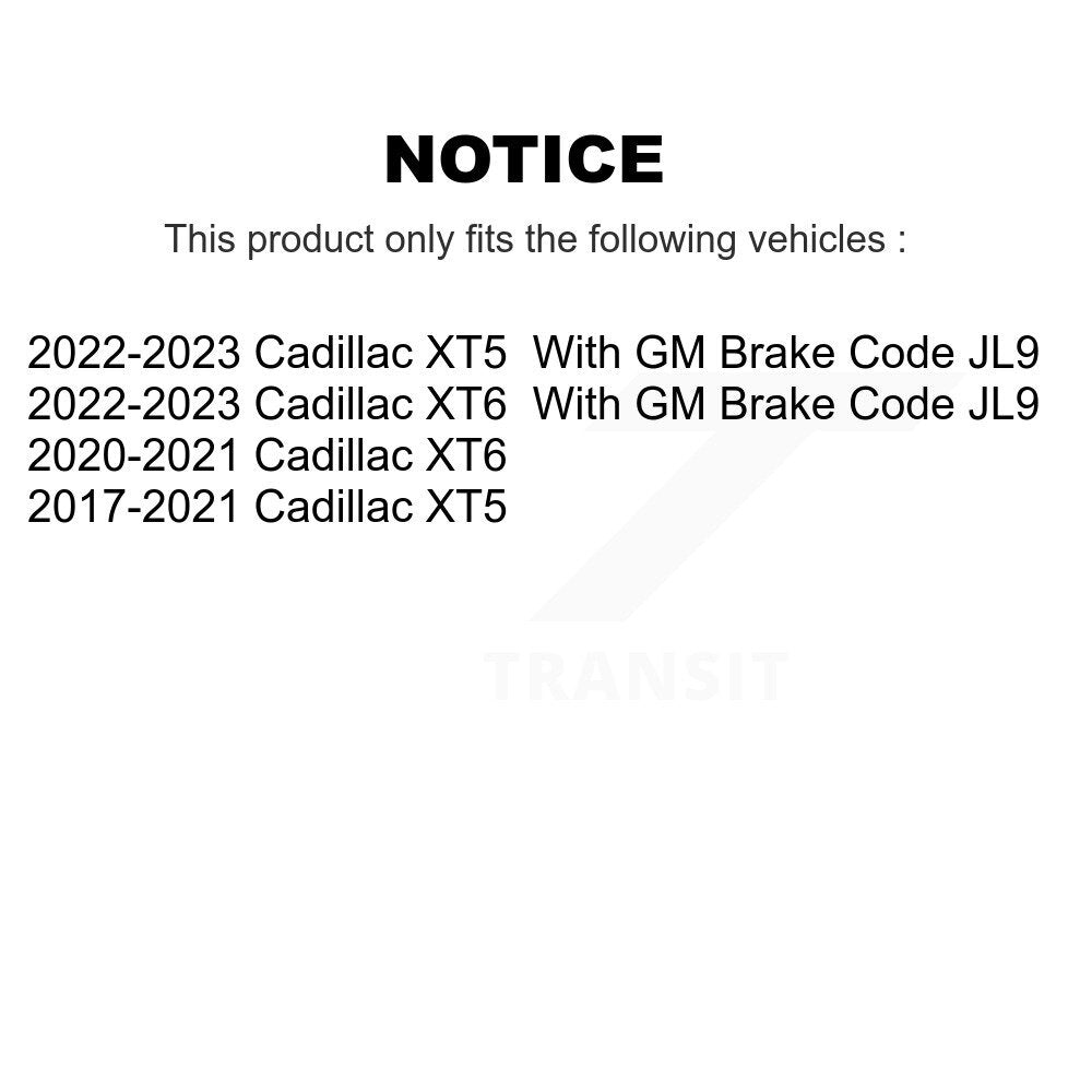 Disc Brake Rotors Front Pair For Cadillac XT5 Buick Enclave XT6
