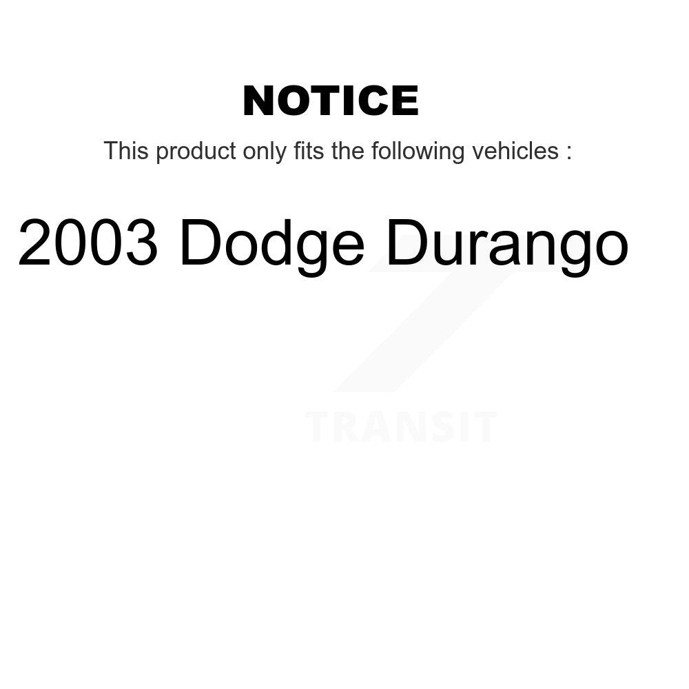 Disc Brake Rotors Rear Pair For 2003 Dodge Durango