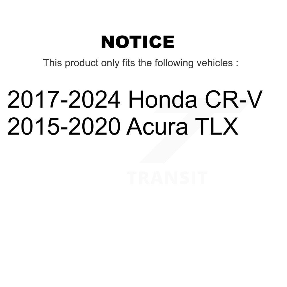 Disc Brake Rotors Rear Pair For Honda CR-V Acura TLX