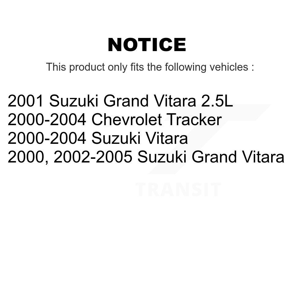 Brake Drums Rear Pair For Chevrolet Tracker Suzuki Grand Vitara
