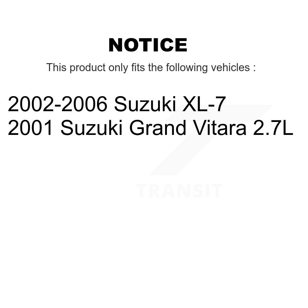 Brake Drums Rear Pair For Suzuki XL-7 Grand Vitara