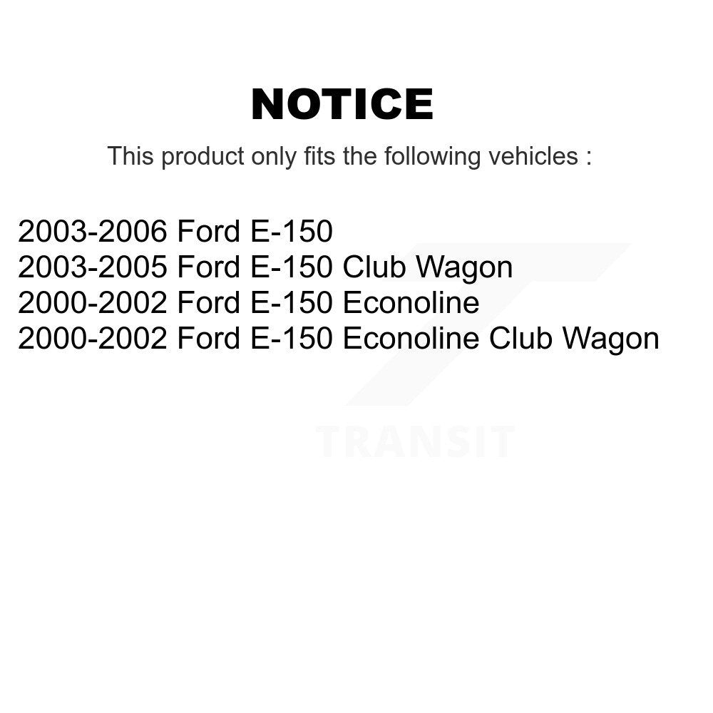 Brake Drums Rear Pair For Ford E-150 Econoline Club Wagon