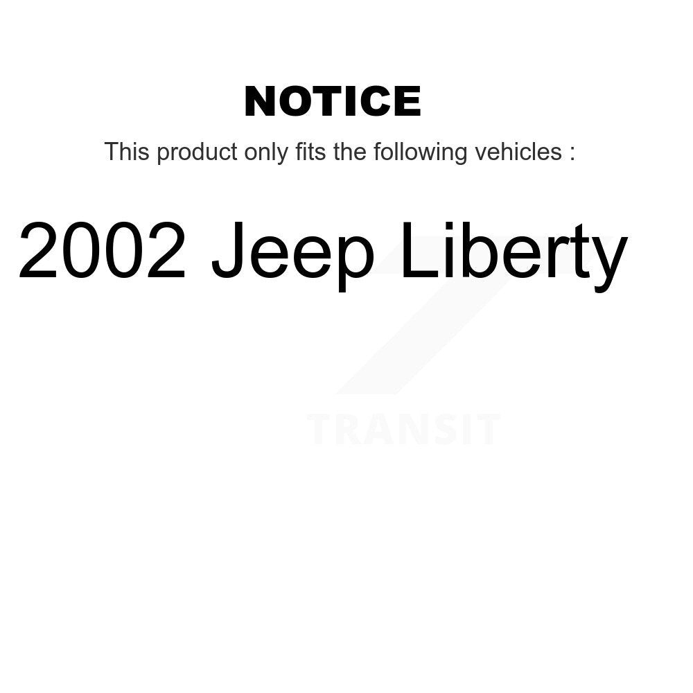 Brake Drums Rear Pair For 2002 Jeep Liberty