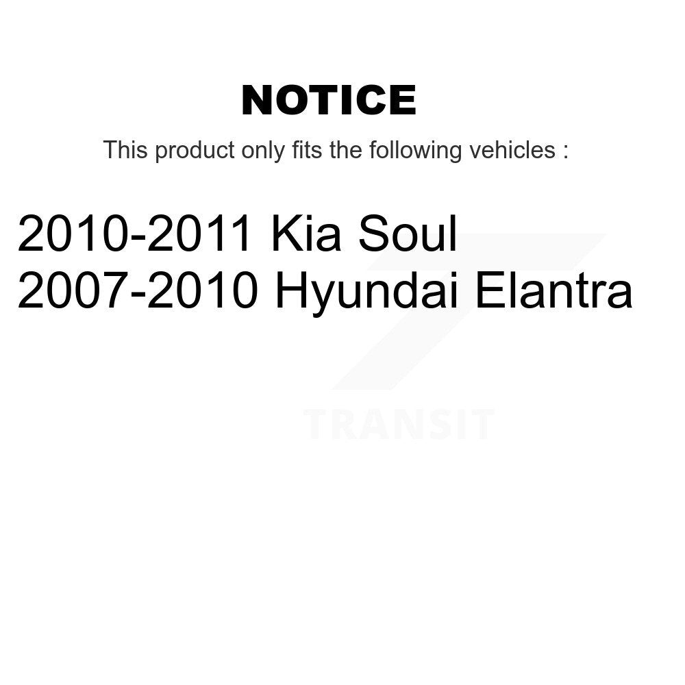 Brake Drums Rear Pair For Hyundai Elantra Kia Soul