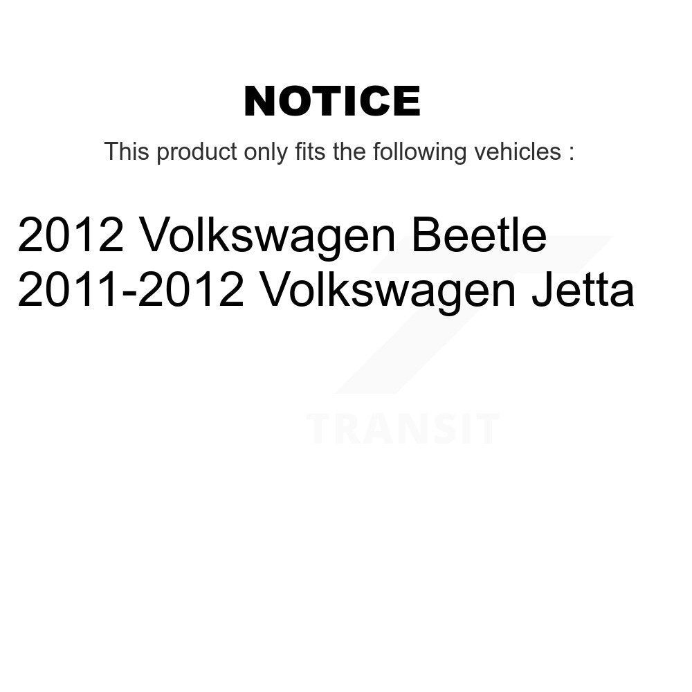 Brake Drums Rear Pair For Volkswagen Jetta Beetle
