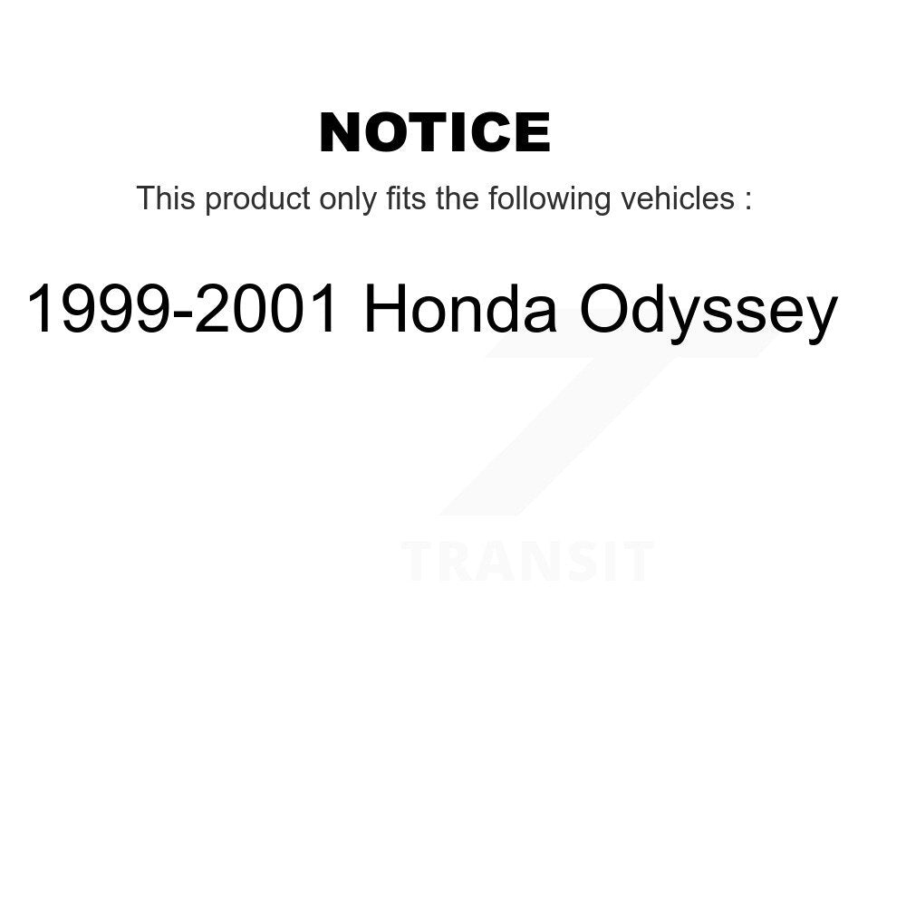 Brake Drums Rear Pair For 1999-2001 Honda Odyssey