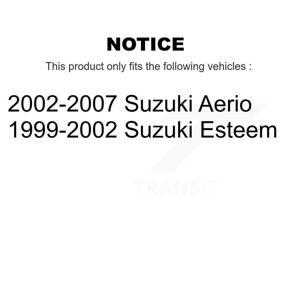 Brake Drums Rear Pair For Suzuki Aerio Esteem