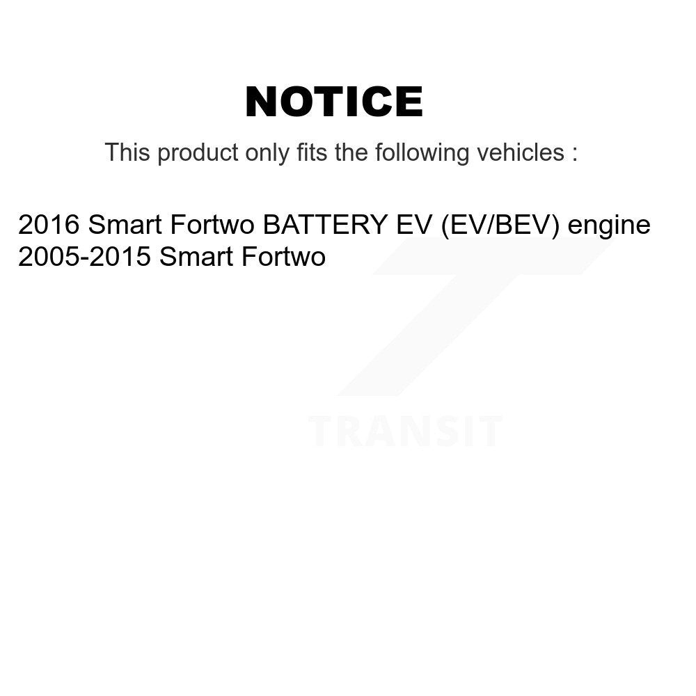 Brake Drums Rear Pair For Smart Fortwo