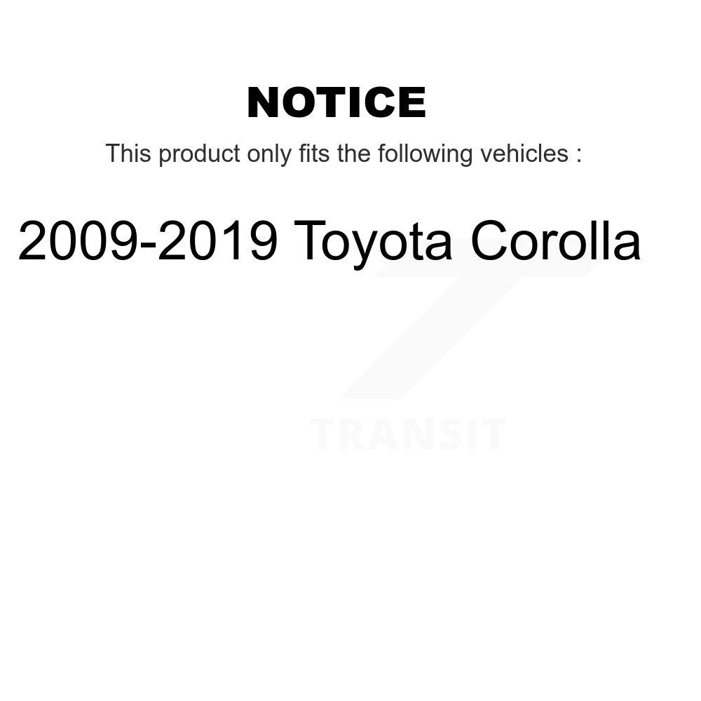 Brake Drums Rear Pair For 2009-2019 Toyota Corolla