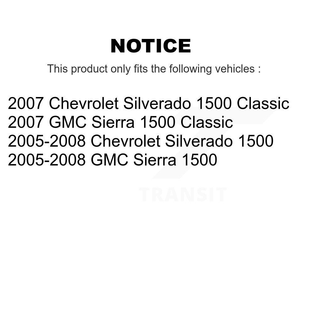 Brake Drums Rear Pair For Chevrolet GMC Silverado 1500 Sierra Classic