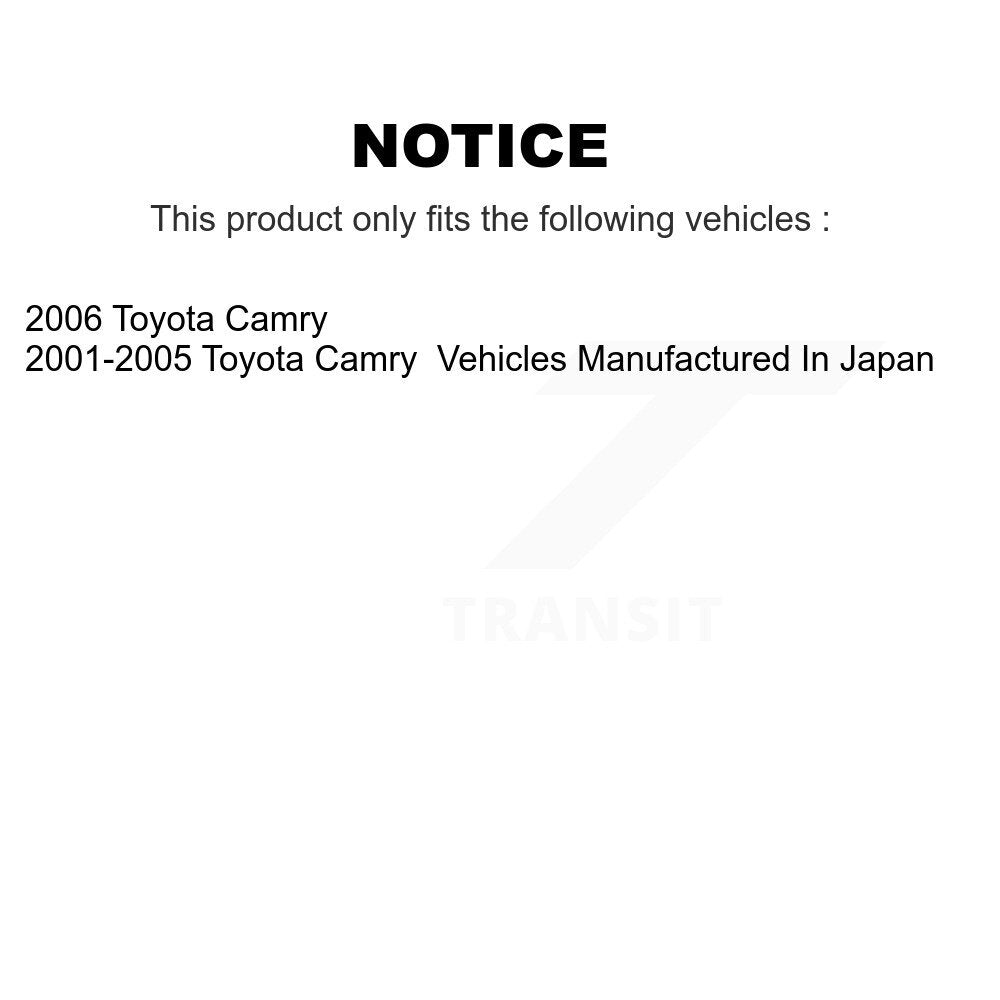 Brake Drums Rear Pair For Toyota Camry