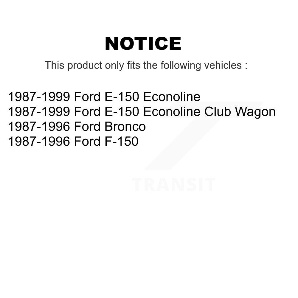 Brake Drums Rear Pair For Ford F-150 E-150 Econoline Bronco Club Wagon