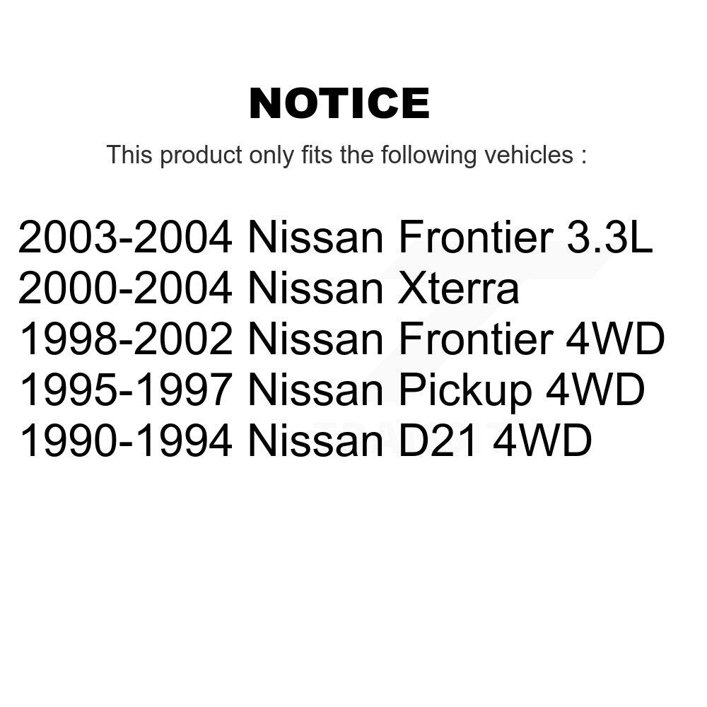 Brake Drums Rear Pair For Nissan Xterra Frontier D21 Pickup