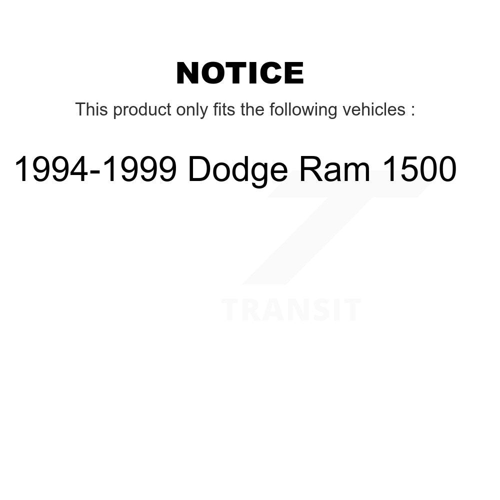 Brake Drums Rear Pair For 1994-1999 Dodge Ram 1500