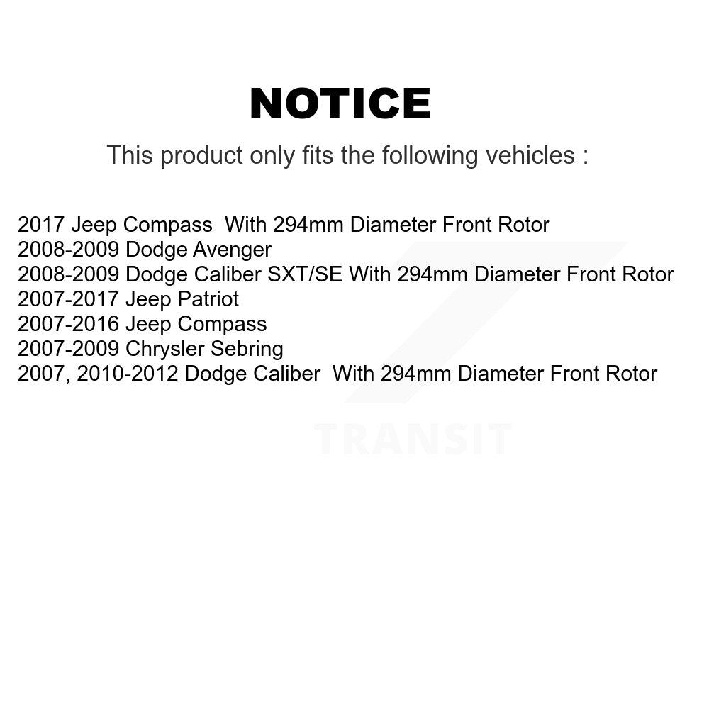 Brake Rotors Drum Front Rear Kit For Jeep Patriot Compass Dodge Caliber Chrysler