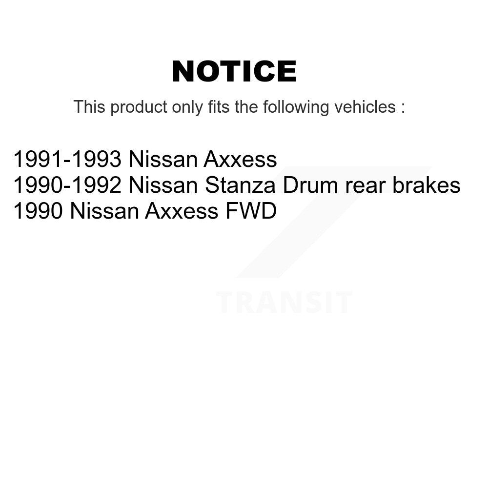 Disc Brake Rotors Drums Kit Front Rear For Nissan Axxess Stanza