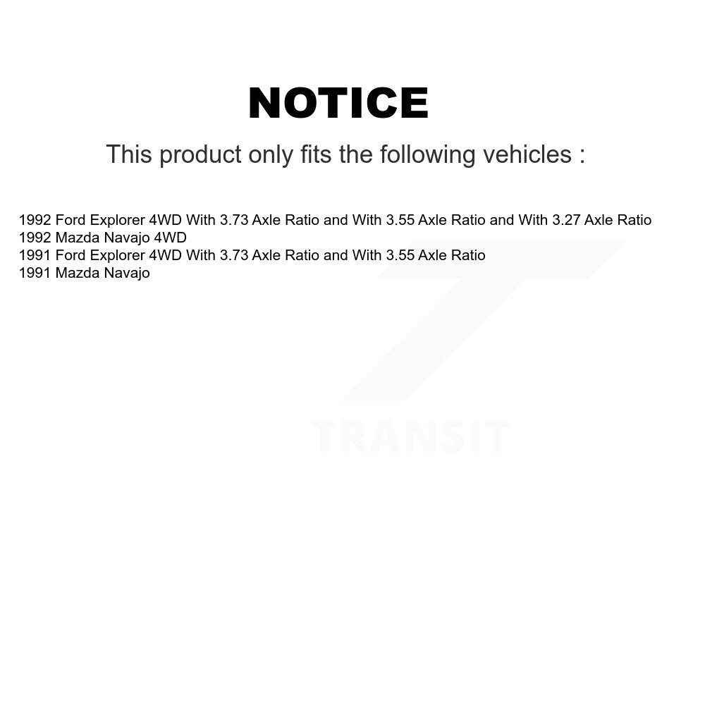 Disc Brake Rotors Drums Kit Front Rear For Ford Explorer Mazda Navajo
