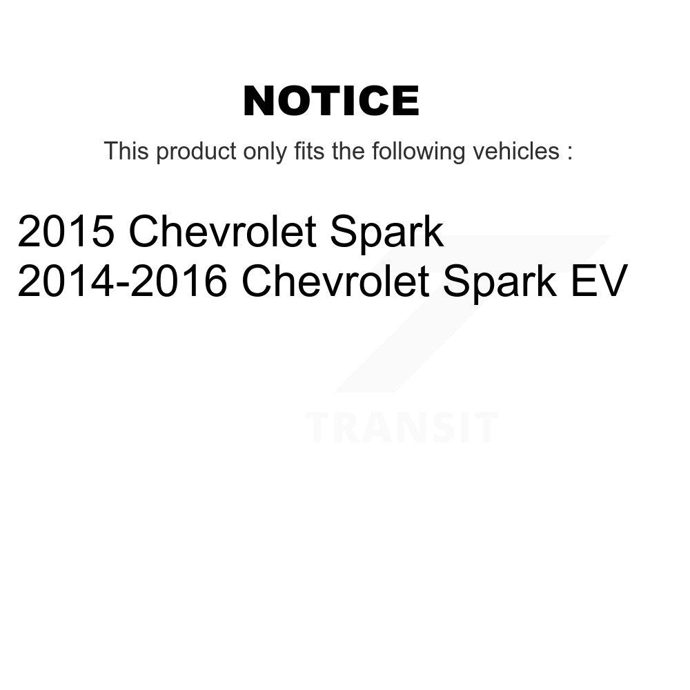 Disc Brake Rotors Front Rear Kit For Chevrolet Spark EV